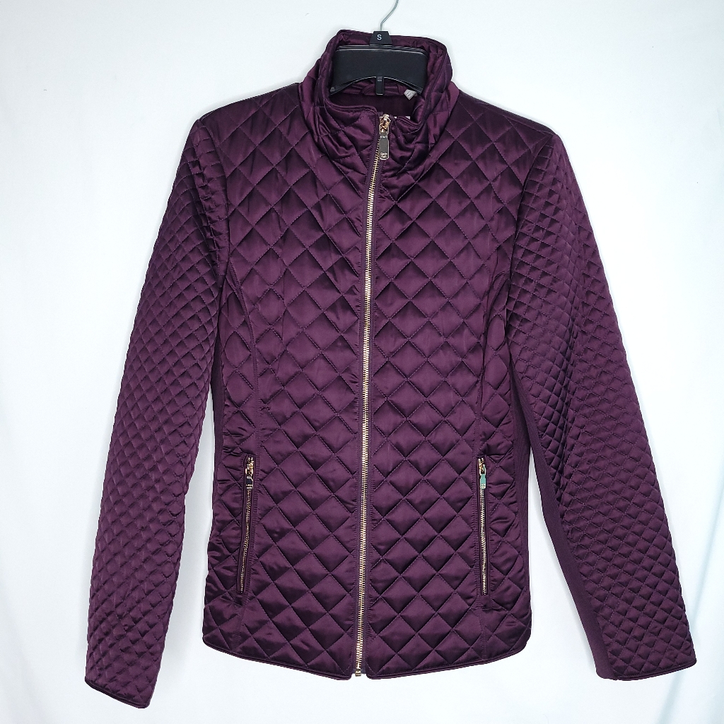 Calvin Klein Women's Quilted Full Zip Jacket Small